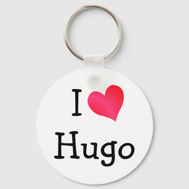 I Love Hugo Keychain (Front)