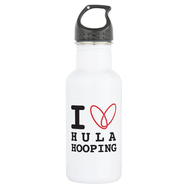 I love hula hooping 532 ml water bottle (Front)