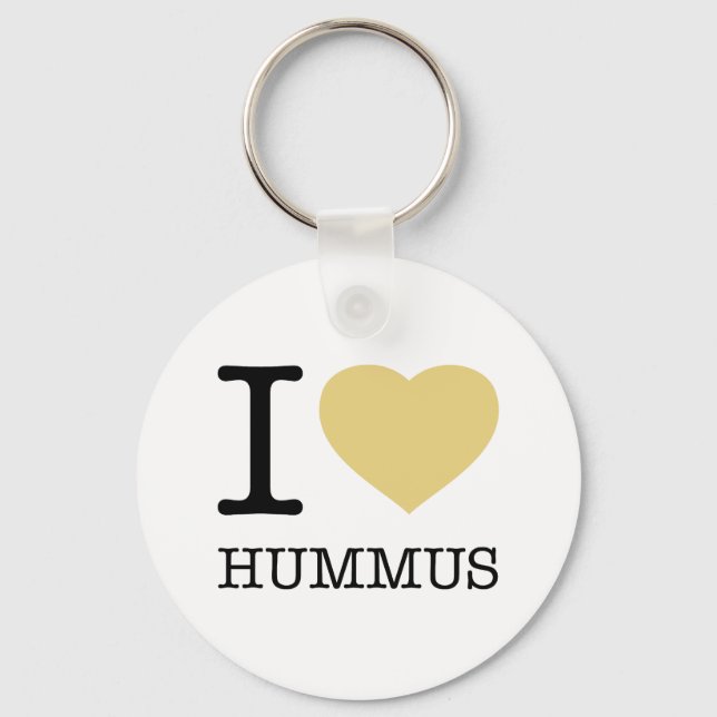 I LOVE HUMMUS KEYCHAIN (Front)