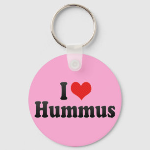 I Love Hummus Keychain