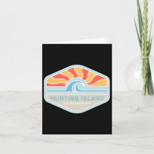 I Love Hunting Island Beach South Carolina Ocean W Card