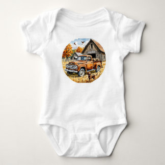 I Love Hunting With Daddy, Fall Hunting, Autumn, Baby Bodysuit
