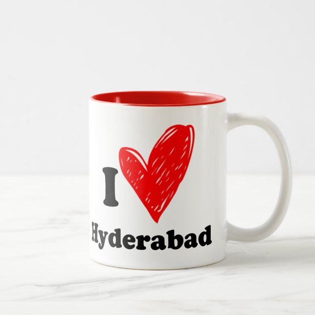 I love Hyderabad Two-Tone Coffee Mug (Right)