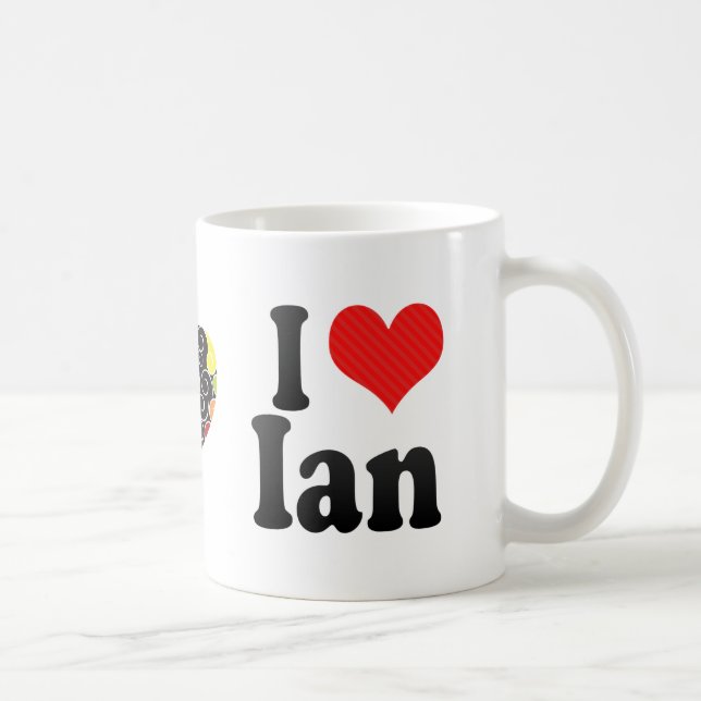 I Love Ian Coffee Mug (Right)