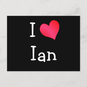 I Love Ian Postcard