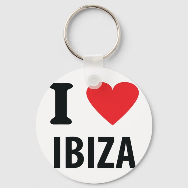 I love Ibiza icon Keychain (Front)