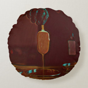 I love ice cream popsicle round pillow