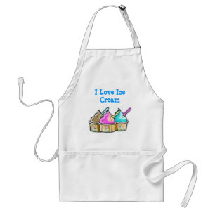 i love ice cream standard apron