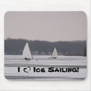 I love Ice Sailing! mousepad