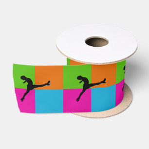 I love ice skating ribbon satin ribbon