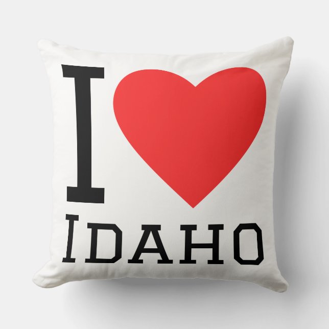 I love Idaho  Throw Pillow (Front)