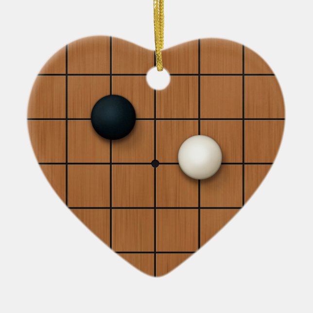 I Love Igo Custom Heart Ceramic Ornament (Front)