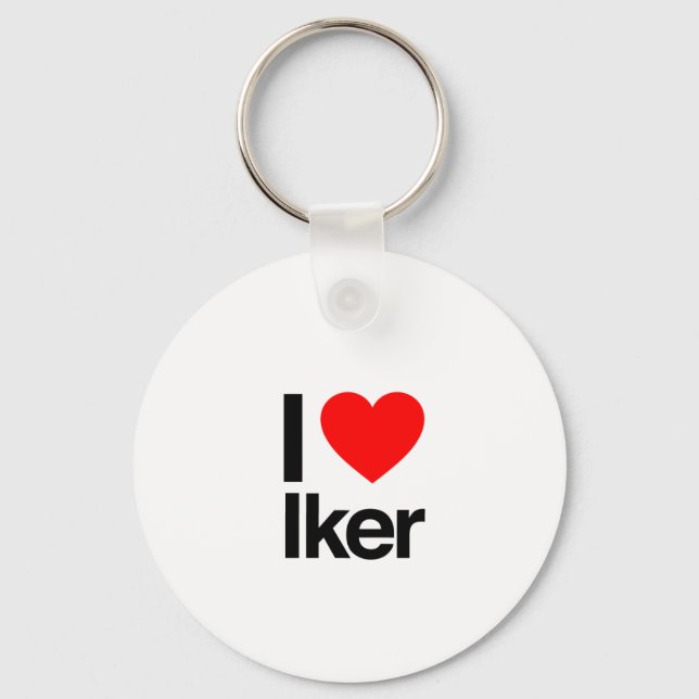 i love iker keychain (Front)