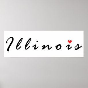 I love Illinois  Poster