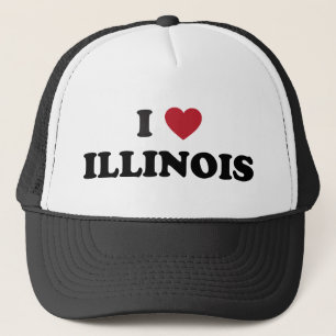 I Love Illinois Trucker Hat