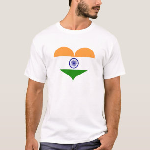 I Love India Flag T-Shirt