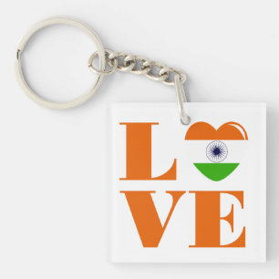 I love India Keychain