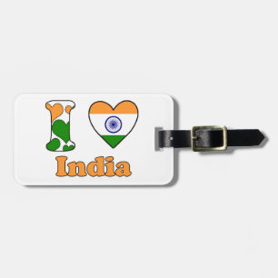 I love India Luggage Tag