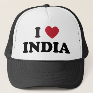 I Love India Trucker Hat