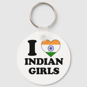 I love Indian girls Keychain