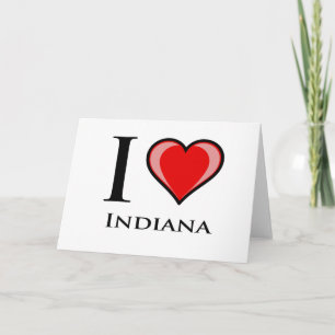 I Love  Indiana Card