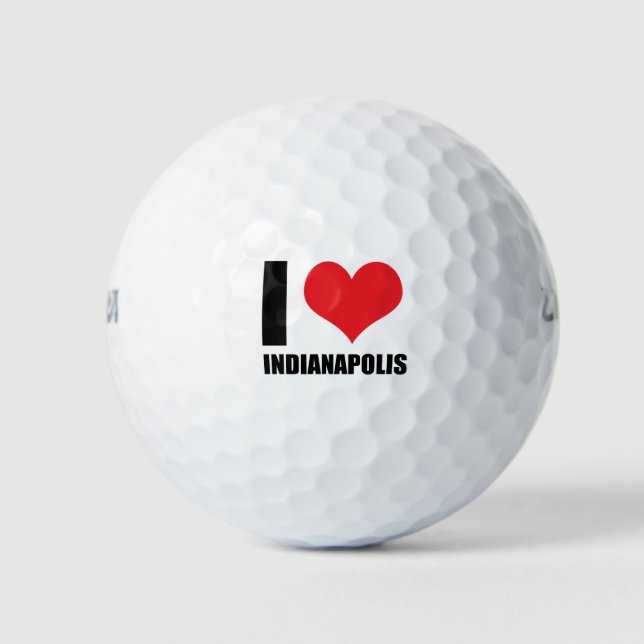 I love Indianapolis  Golf Balls (Front)