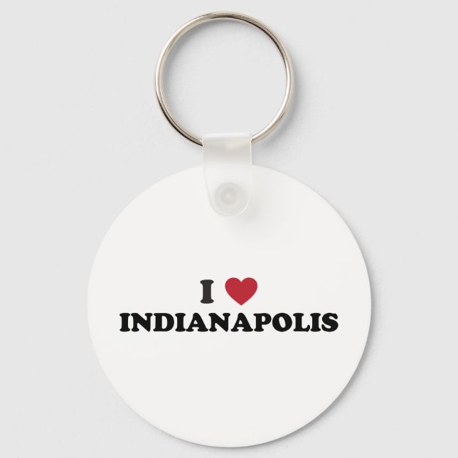 I love Indianapolis Keychain (Front)