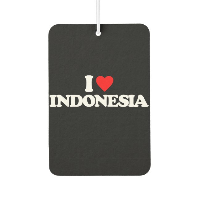 I LOVE INDONESIA AIR FRESHENER (Front)