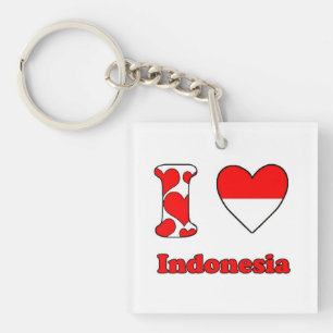 I love Indonesia Keychain