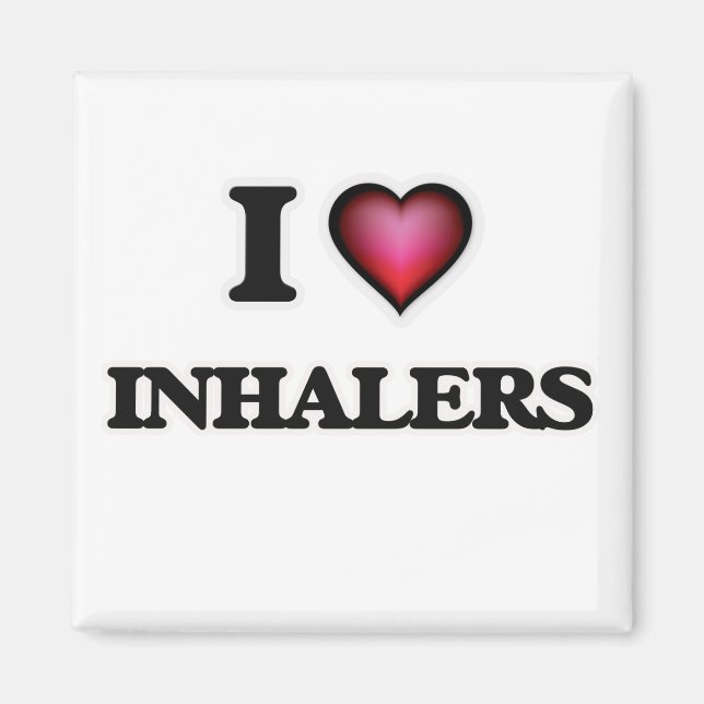 I Love Inhalers Magnet (Front)