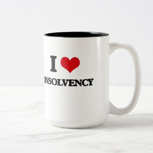 I Love Insolvency Two-Tone Coffee Mug