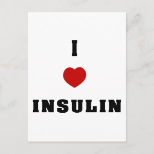 I Love Insulin Postcard