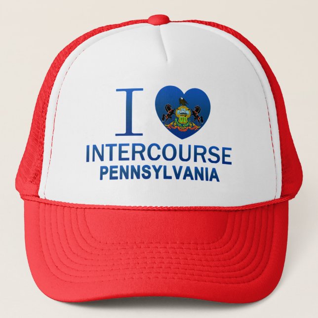 I Love Intercourse, PA Trucker Hat (Front)