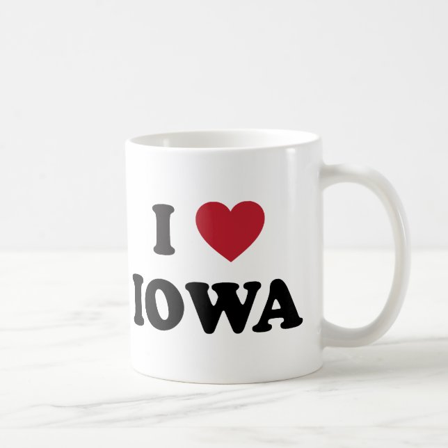 I Love Iowa Coffee Mug (Right)