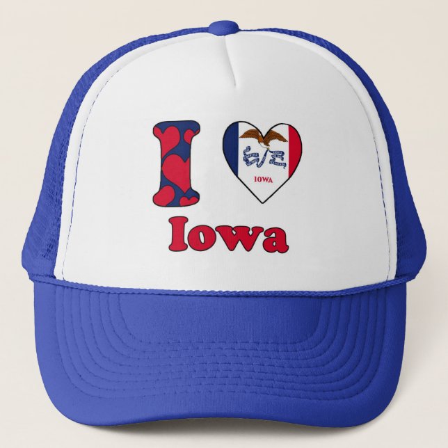 I love Iowa Trucker Hat (Front)