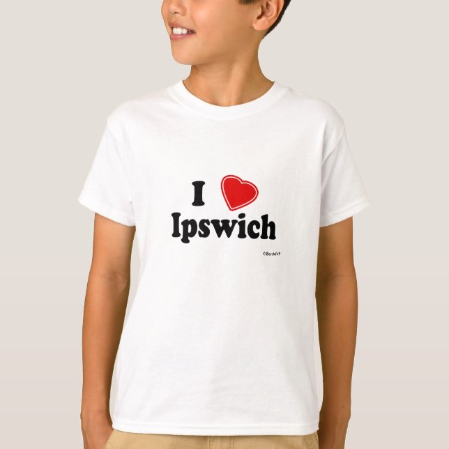 I Love Ipswich T-Shirt (Front)