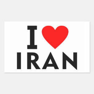 I love Iran country like heart travel tourism symb Sticker