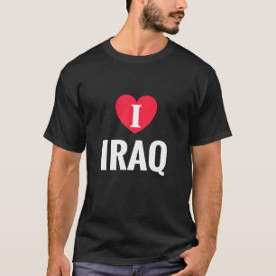 I Love Iraq Patriotic Home Country Travel T-Shirt
