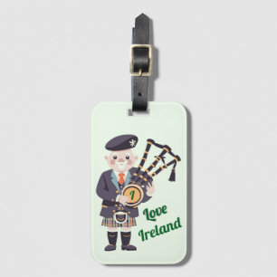“I Love Ireland“ Acrylic Luggage Tag