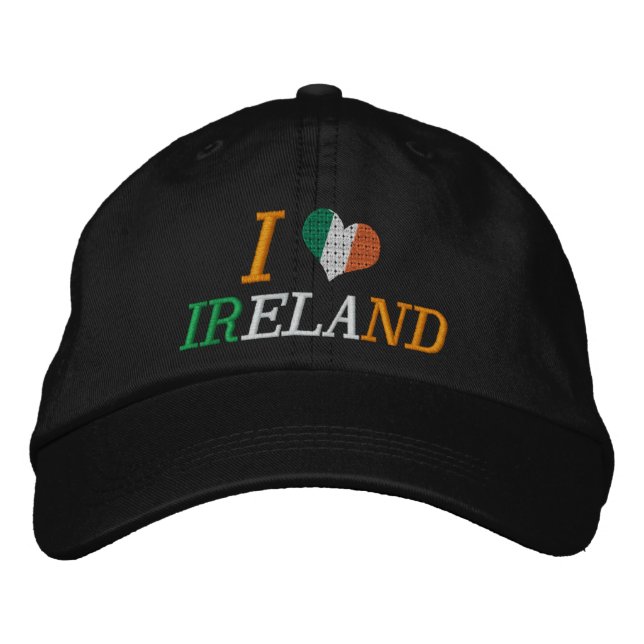 I Love Ireland Embroidered Hat (Front)