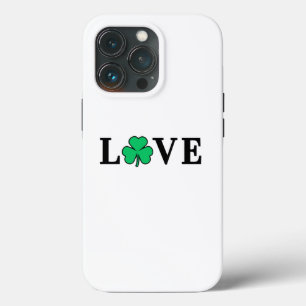 I Love Ireland I Love Irish Shamrock Clover Modern iPhone 13 Pro Case
