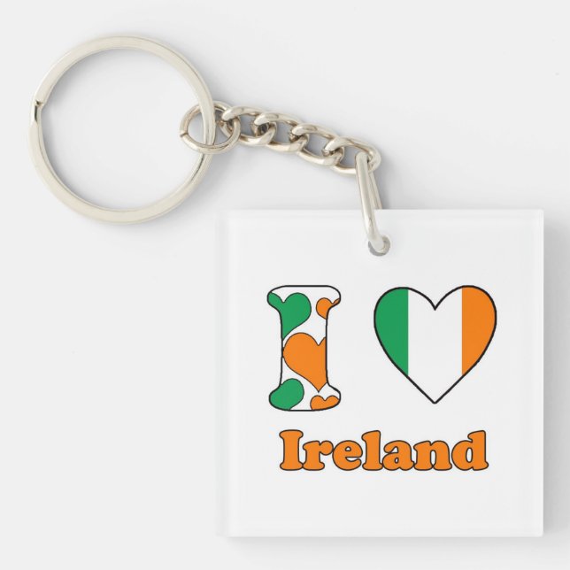 I love Ireland Keychain (Front)