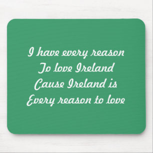 I love Ireland Mouse Pad