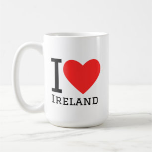 I love Ireland square sticker Coffee Mug
