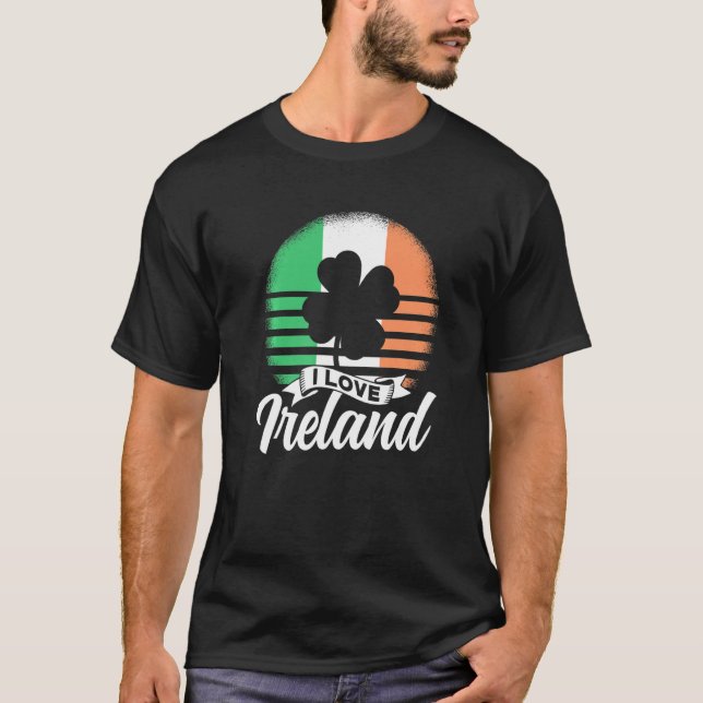 I Love Ireland Team St Patricks Day Green Irish St T-Shirt (Front)