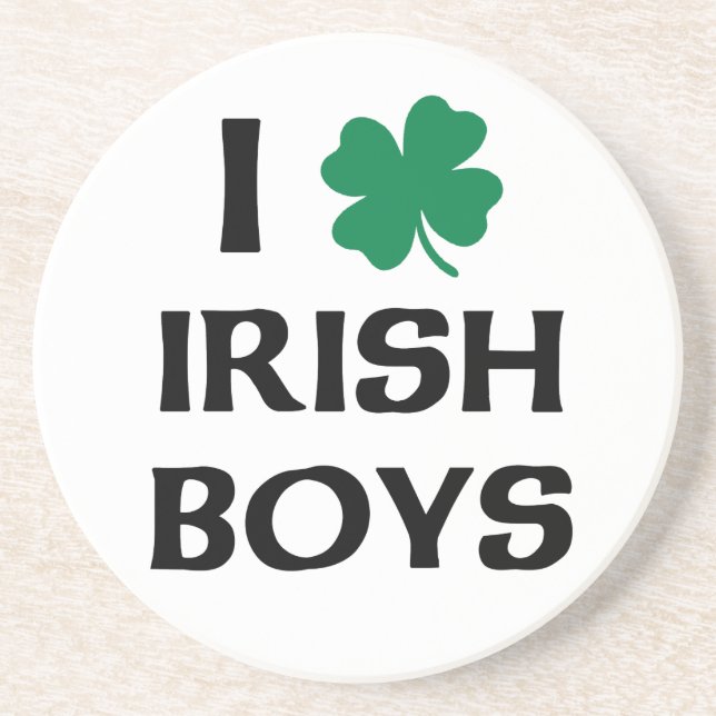 I Love Irish Boys Coaster (Front)