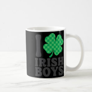 I Love Irish Boys Funny Shamrock St Patricks Day T Coffee Mug