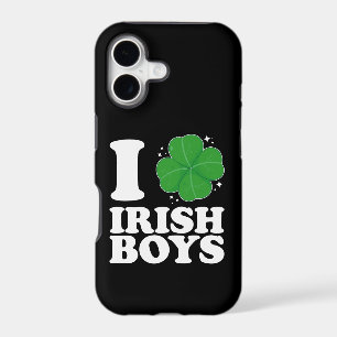 I Love Irish Boys Shamrock Heart St Patrick's Day