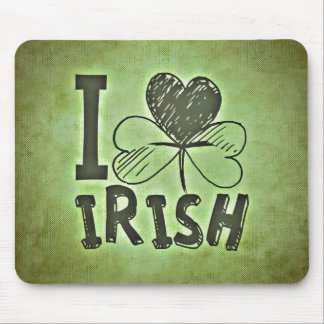 I Love Irish Mouse Pad