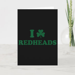 I Love Irish Redheads Boys 1  Card